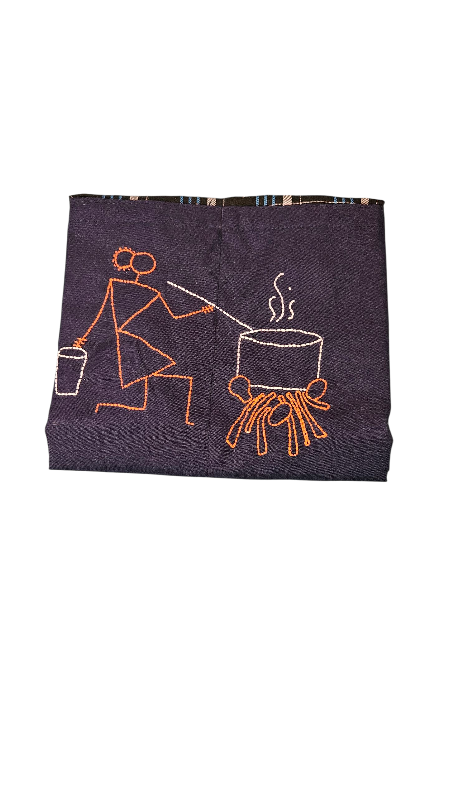 Hand Embriodery Kitchen Apron- Chulha