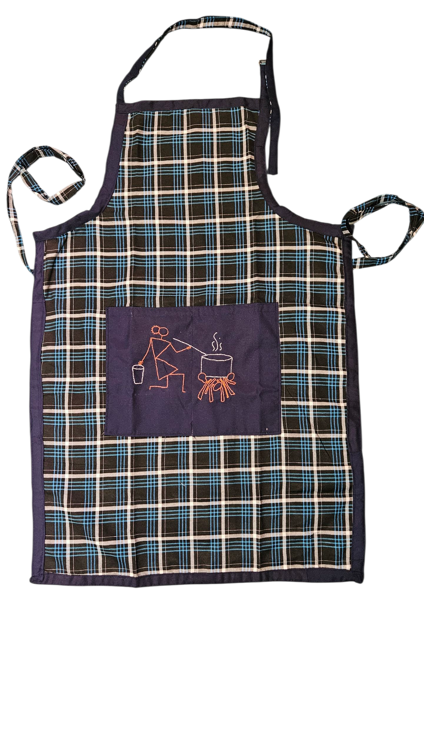 Hand Embriodery Kitchen Apron- Chulha